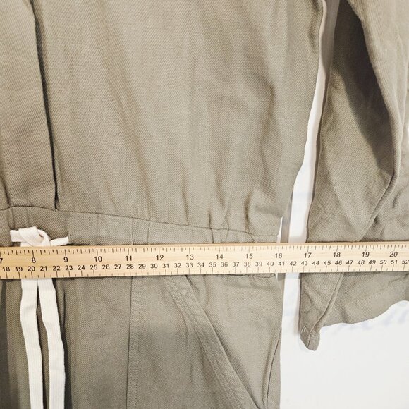 NWT Monrow Romper Size XS 100% Cotton Roll Tab Sleeve - Picture 10 of 12